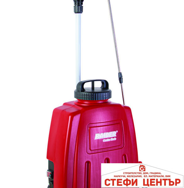 Пръскачка Li-ion 16L 12V 8Ah 4.5bar 5L/min 8m RAIDER RD-BKMD04