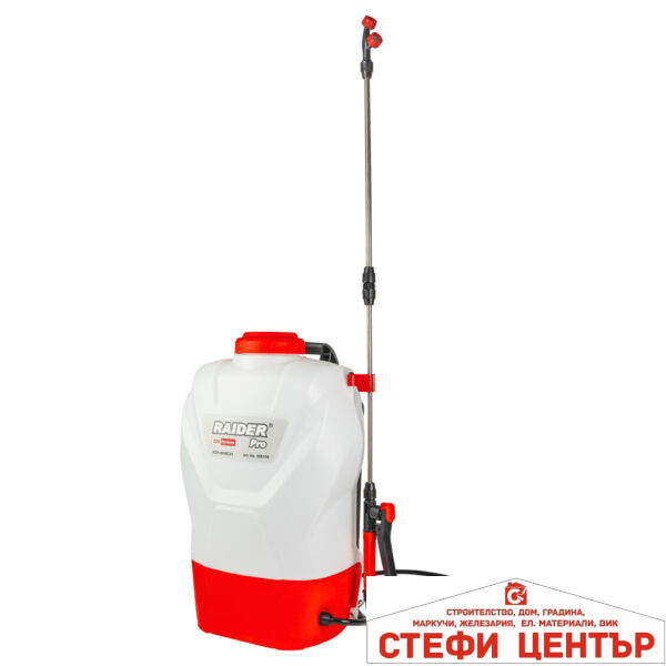 R20 Пръскачка 16L 3bar 2Ah RAIDER PRO RDP-BKMD20