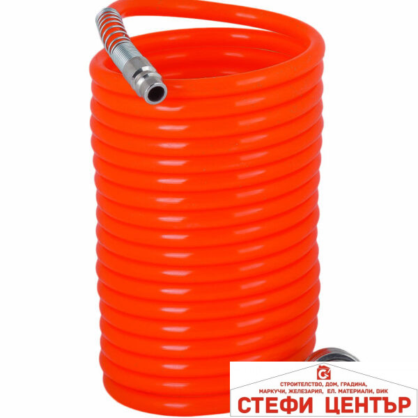 Маркуч за компр. ø8x12mm 15m с бързи връзки 1/4"M&F RD