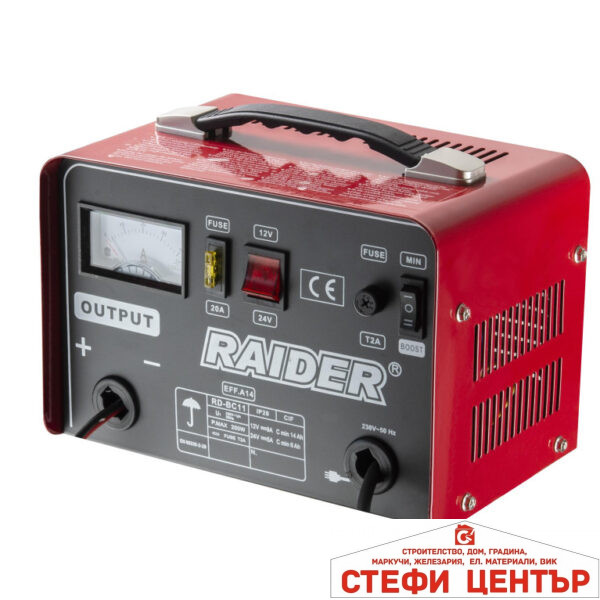 Зарядно за акумулатор 12/24V 7/3.5A RAIDER RD-BC11