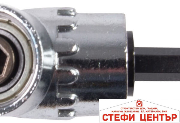 Приставка за винтоверт ъглова HEX 1/4"