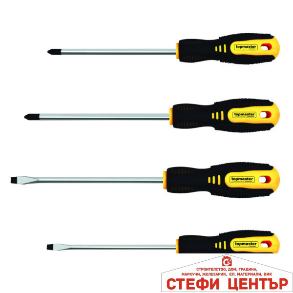Отвертки к-т 6 бр CR-V Topmaster Professional