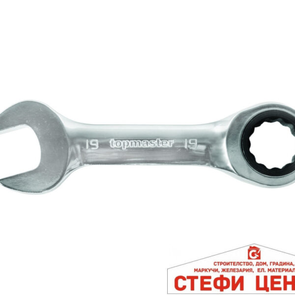 Ключ зв.гаечен с тресчотка 17mm STUBBY CR-V Topmaster Professional