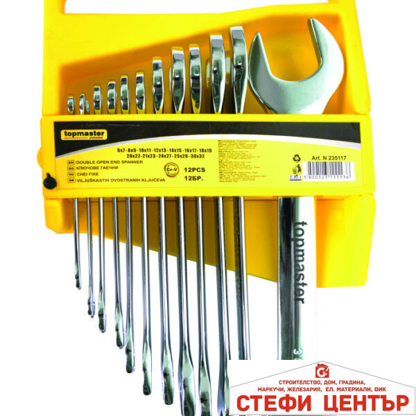 Ключ гаечен к-т 12бр 6-32mm на стойка CR-V Topmaster Professional