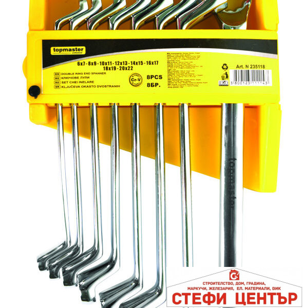 Ключ лула к-т 8бр 6-22mm стойка CR-V Topmaster Professional