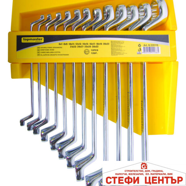 Ключ лула к-т 12бр 6-32mm стойка CR-V Topmaster Professional