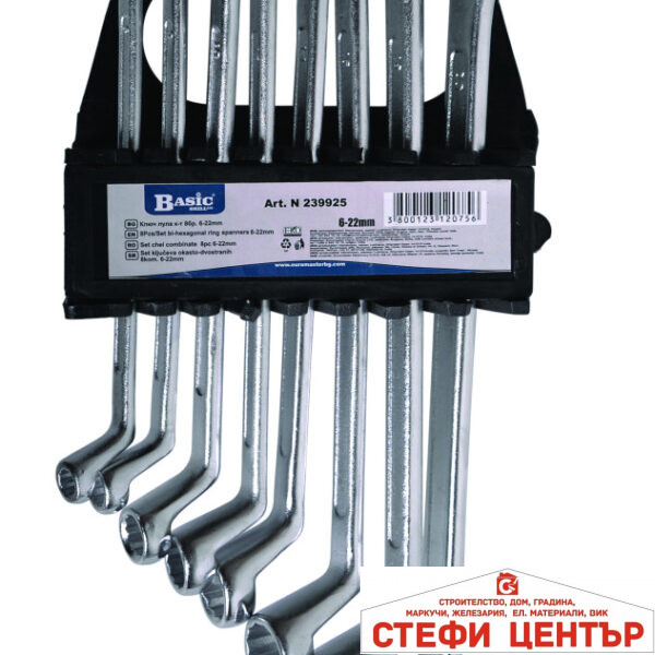 Ключ лула к-т 8бр 6-22mm стойка Basic Skillco