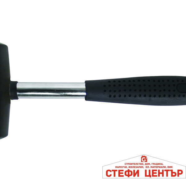 Чук гумен с метална дръжка 340g черен Basic Skillco