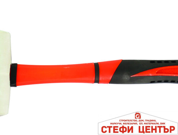 Чук гумен с дръжка TPR бял 680g GADGET