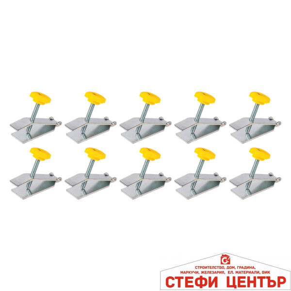 Регулатор за изравняване на плоскости 10 бр. в кутия Topmaster Professional