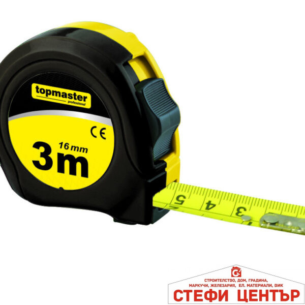Ролетка Black edition 3М Х 16mm Topmaster Professional