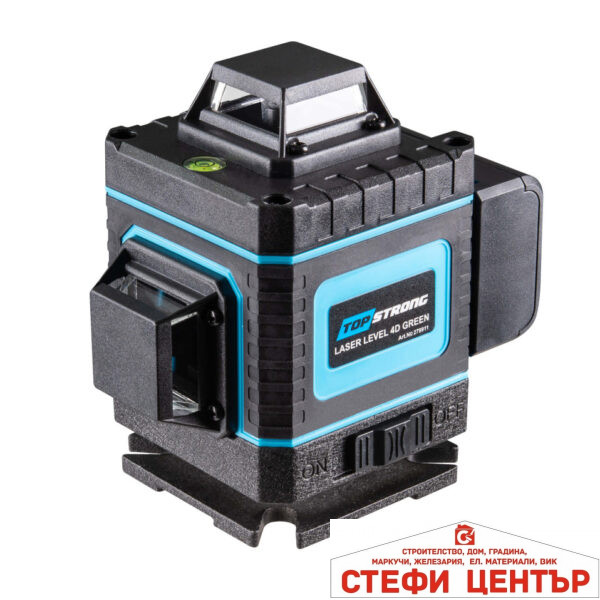 Лазерен нивелир 4D зелен лъч TopStrong