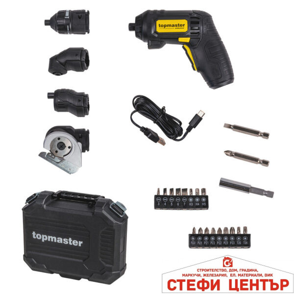 Акумулаторна отвертка  4 в 1 COMPACT Topmaster Professional
