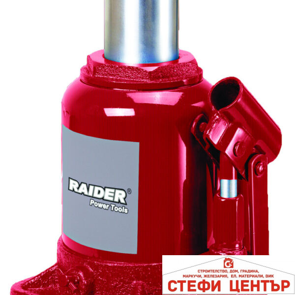 Крик хидравличен нископрофилен тип “бутилка” 20t RAIDER RD-HB20L