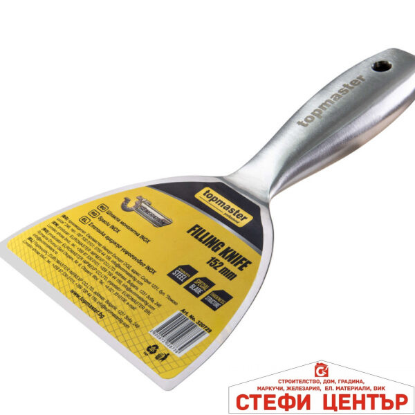 Шпакла монолитна INOX 152мм Topmaster Professional