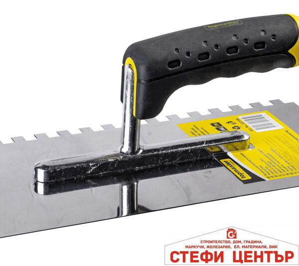 Маламашка нер. стомана 280Х130mm с гребен 6X6 Topmaster Professional