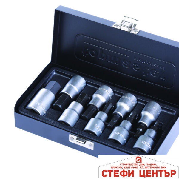 Вложки шестостен 1/2" 4-17mm к-т 9бр CR-V Topmaster Professional