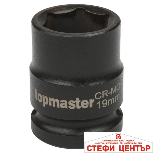 Вложка ударна 6 стенна 1/2"х19mm Topmaster Professional
