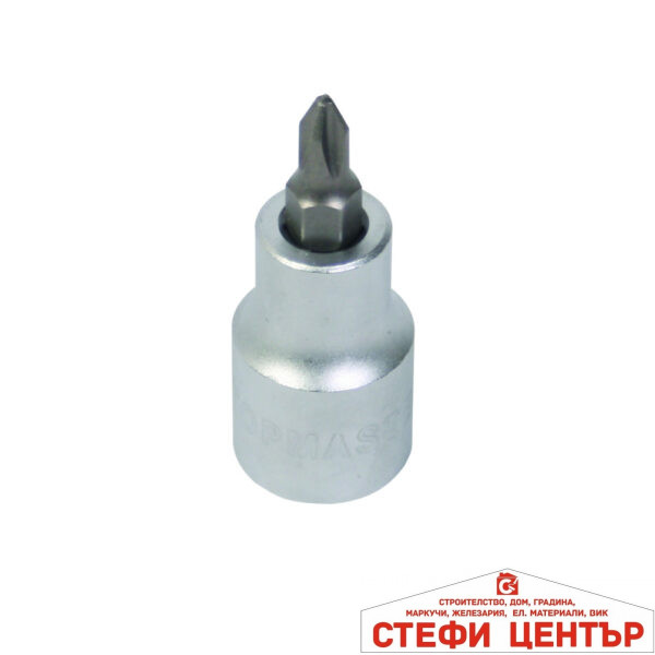 Вложка 1/2" с накр. кръстат PH2x55mm CR-V Topmaster Professional