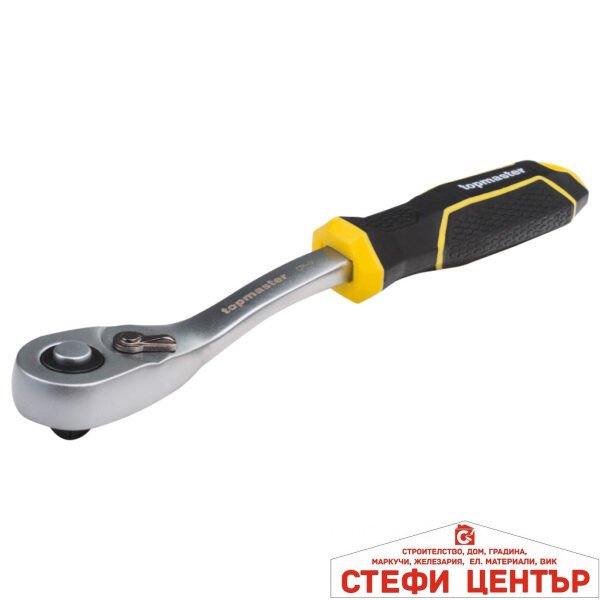 Тресчотка извита 1/4" 90з. CR-V Topmaster Professional