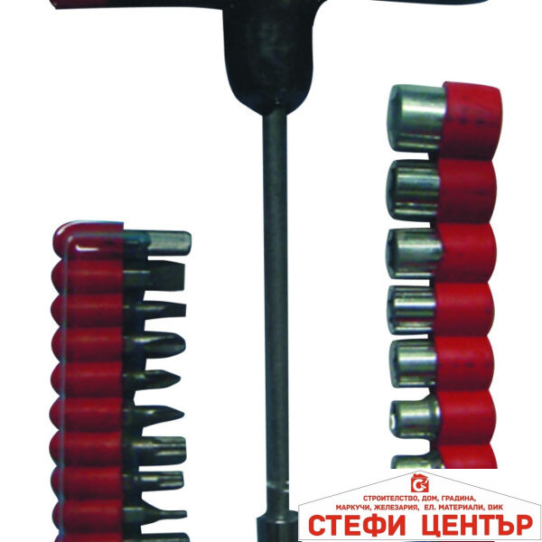 Отвертка "Т" с накрайници и вложки к-т 21 части Basic Skillco
