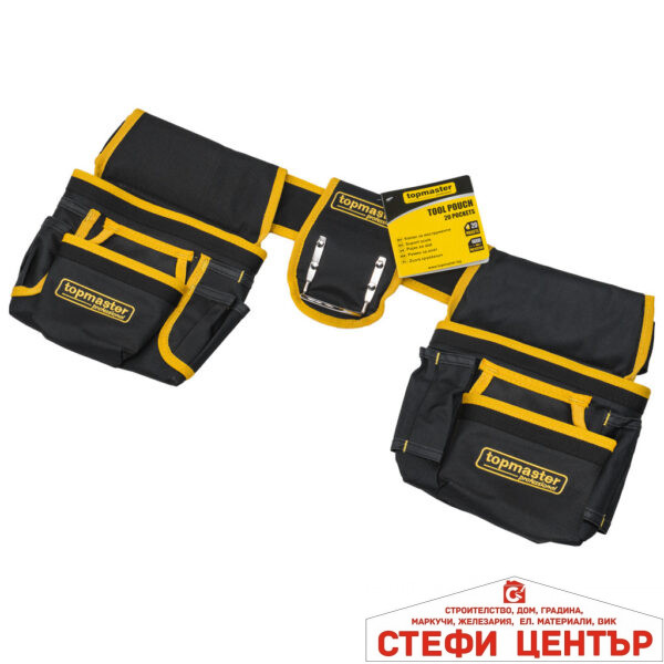 Колан за инструменти 20 джоба - държач за чук Topmaster Professional