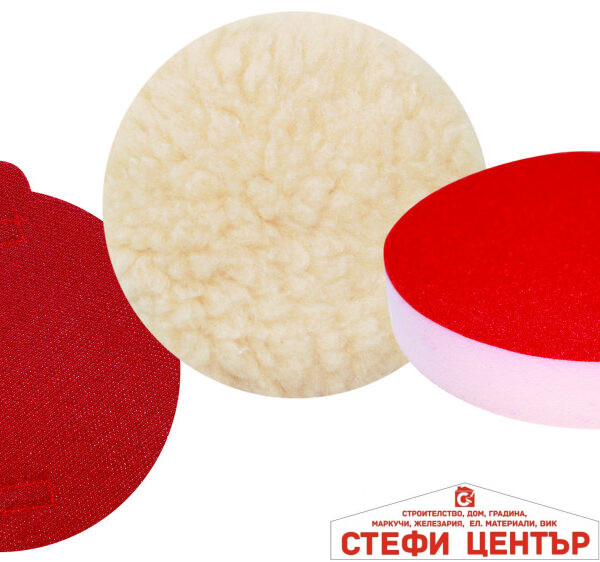 К-т за пастиране ф125mm блокче Velcro кече гъба