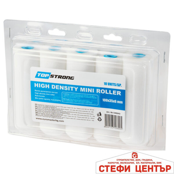 Валяк дунапрен екстра 100х35x6mm кутия 10бр. TopStrong