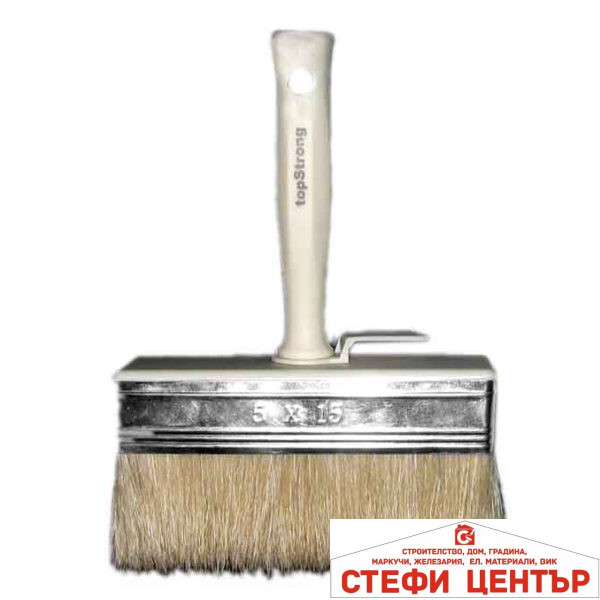 Четка баданарка естествен косъм 40х140mm TopStrong