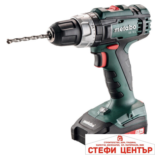 Бормашина акум. ударна 18V 50Nm METABO SB 18 L 2x2.0Ah