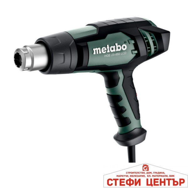 Пистолет за горещ въздух 2300W METABO HGE 23-650 LCD SET