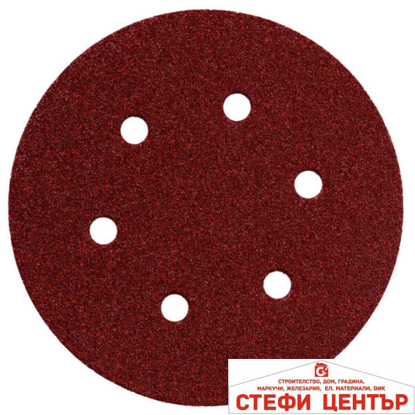 Шкурка VELCRO ø150mm P 80 5 бр.