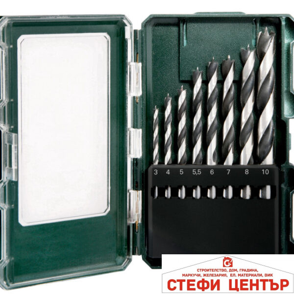 Свредла за дърво к-кт 8 части