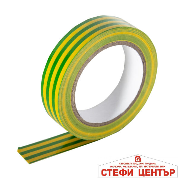 Изолирбанд 18mm х 20m жълто зелен MK