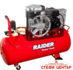 Компресор 100L 2.2kW 320L/min ремък RAIDER RD-AC18 - Image 2