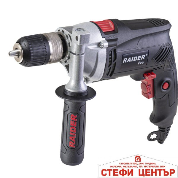 Бормашина 910W 13mm самоз. патр. RAIDER PRO RDP-ID42 Black edition