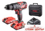 Бормашина ударна безч. 20V 2-ск. 2x2Ah 62Nm куфар RAIDER INDUSTRIAL RDI-CDB02