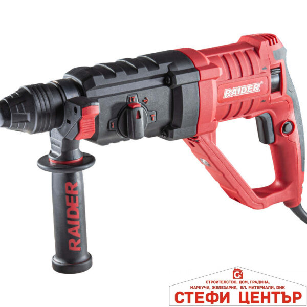 Перфоратор 950W 3.3kg 26mm 4 функции рег. обороти RAIDER PRO RDP-HD12H