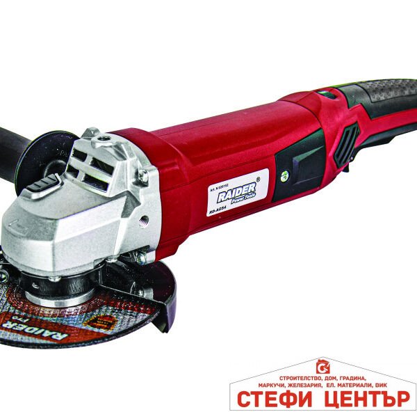 Ъглошлайф 125mm 1200W рег. обороти в куфар с дискове RAIDER RD-AG54