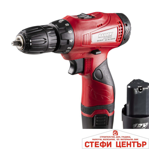 Бормашина акум. 12V 2-ск. 2*1.5Ah 24Nm RAIDER RD-CDL35