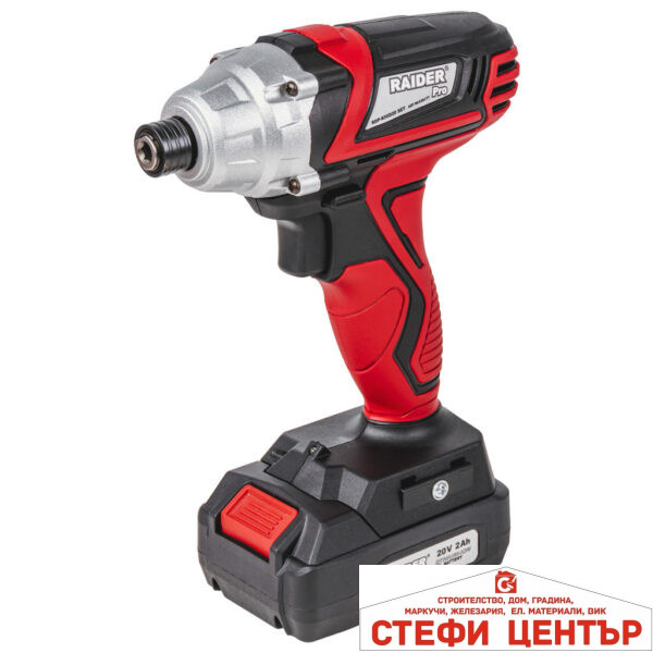 R20 Винтоверт ударен Hex 1/4" 140Nm 2Ah RAIDER PRO RDP-KHID20