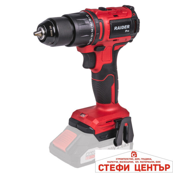 R20 Бормашина безчеткова 2-ск. 10mm 40Nm Solo RAIDER PRO RDP-YBD20