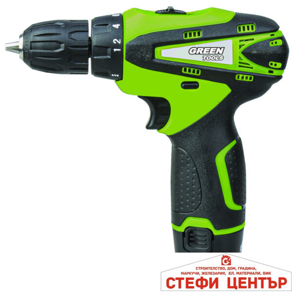 Бормашина акум. Li-ion 12V 2-ск. 1500mAh GREEN TOOLS GT-CDL32 GT