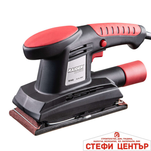 Виброшлайф 260W 90x187mm RAIDER RD-SA28 Black edition