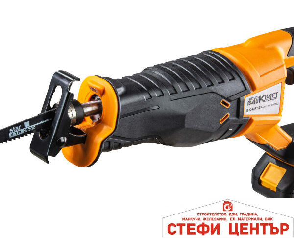 Трион саблен акум. 18V 2Ah quick в куфар BAUKRAFT BK-CRS34 Set
