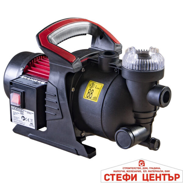 Помпа водна 600W 1" max 50L/min 35m с воден филтър RAIDER PRO RDP-WP44