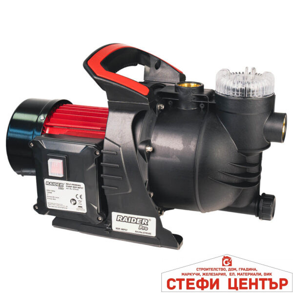Помпа водна 1300W 1" 80L/min 48m с воден филтър RAIDER PRO RDP-WP57  