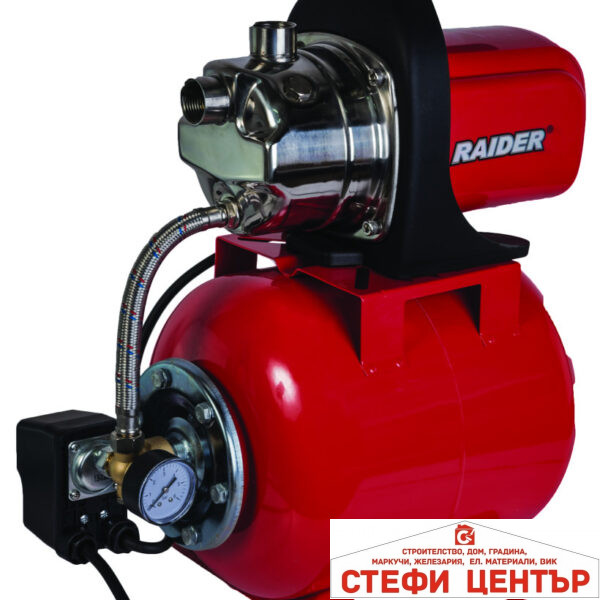 Хидрофор 1200W 1" max 64L/min 3bar RAIDER RD-WP1200J