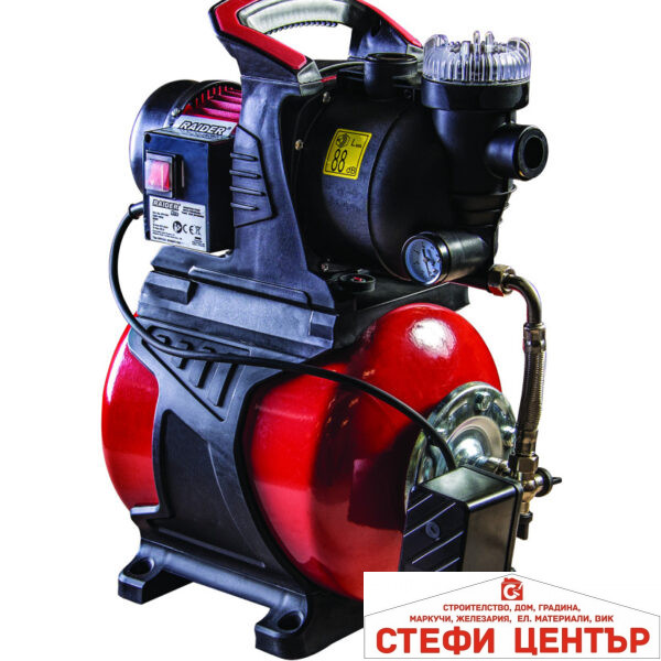 Хидрофор 800W 1" max 53L/min 3bar 40m RAIDER PRO RDP-WP800SW
