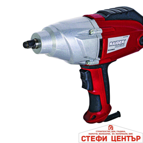 Гайковерт ударен 1/2" 1050W 500Nm LCD RAIDER RD-EIW05